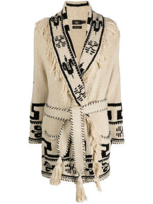 

Southwestern-print fringed cardigan, Ralph Lauren RRL Southwestern-print fringed cardigan
