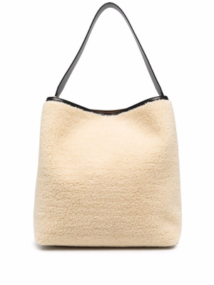 

Large faux-shearling tote bag, Stella McCartney Large faux-shearling tote bag