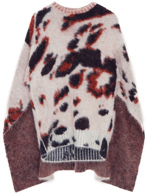 

Appaloosa Pony patterned-jacquard cape jumper, Stella McCartney Appaloosa Pony patterned-jacquard cape jumper