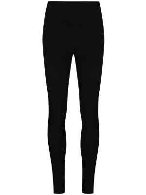 

Logo-embroidered high-rise leggings, Valentino Garavani Logo-embroidered high-rise leggings