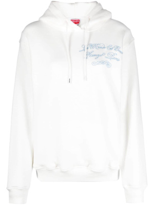

World embroidered cotton sweatshirt, Kenzo World embroidered cotton sweatshirt