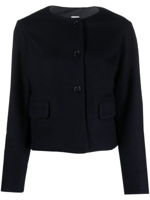 

Collarless wool jacket, ASPESI Collarless wool jacket