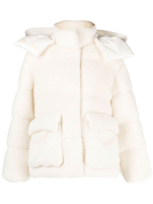 

Arrows fleece-texture puffer jacket, Off-White Arrows fleece-texture puffer jacket