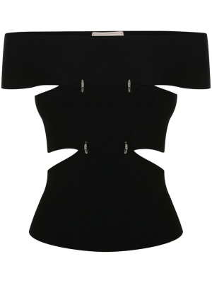 

Cut-out off-shoulder top, Alexander McQueen Cut-out off-shoulder top