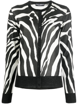 

Zebra-print cardigan, Dolce & Gabbana Zebra-print cardigan