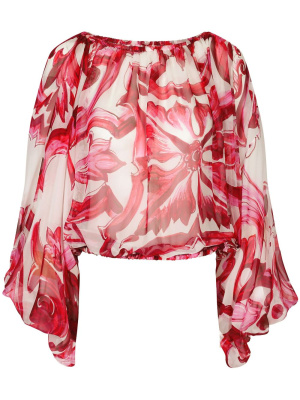 

Majolica print silk blouse, Dolce & Gabbana Majolica print silk blouse