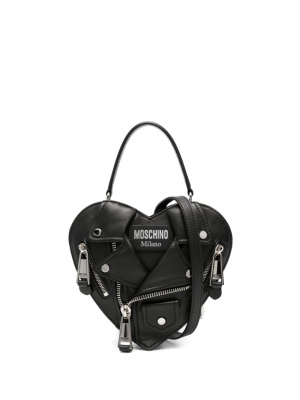 

Biker heart-shaped tote bag, Moschino Biker heart-shaped tote bag