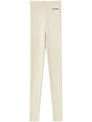 

Logo-patch knitted leggings, Jil Sander Logo-patch knitted leggings