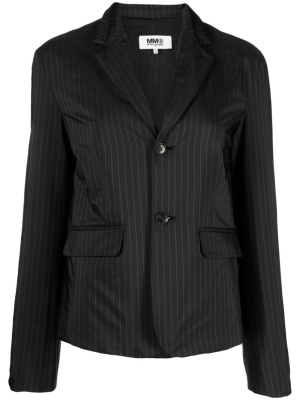 

Pinstripe single-breasted blazer, MM6 Maison Margiela Pinstripe single-breasted blazer