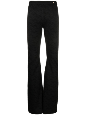 

Greca-knit flared trousers, Versace Greca-knit flared trousers