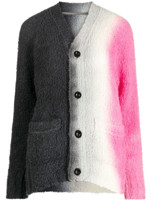 

Tie-dye print wool-blend cardigan, Sacai Tie-dye print wool-blend cardigan