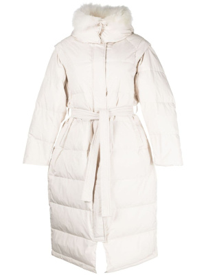 

Detachable-sleeve down coat, Yves Salomon Detachable-sleeve down coat