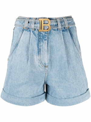 

Belted high-waist shorts, Balmain Belted high-waist shorts