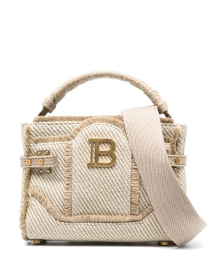 

BBuzz 22 raffia bag, Balmain BBuzz 22 raffia bag