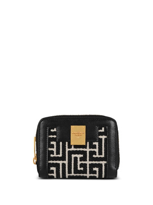 

Small monogram-jacquard wallet, Balmain Small monogram-jacquard wallet
