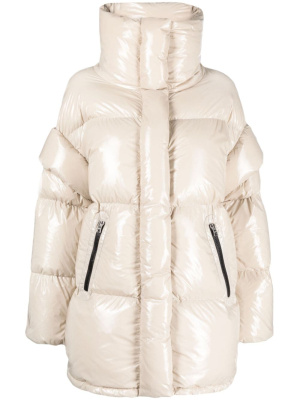 

Logo-patch padded coat, Herno Logo-patch padded coat