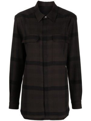 

Striped cotton shirt, Rick Owens Striped cotton shirt
