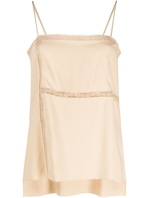 

Lace-trim high-low camisole, Chloé Lace-trim high-low camisole