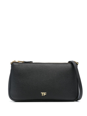 

Logo-plaque leather cross body bag, TOM FORD Logo-plaque leather cross body bag