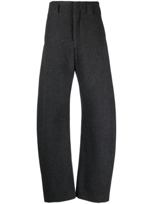 

High-waisted felted-wool trousers, Lemaire High-waisted felted-wool trousers