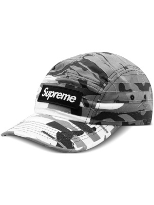 

Layered camouflage-pattern camp cap, Supreme Layered camouflage-pattern camp cap