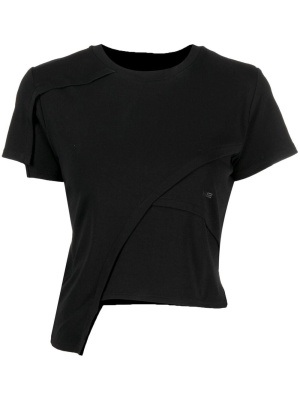 

Logo-print asymmetric T-shirt, HELIOT EMIL Logo-print asymmetric T-shirt