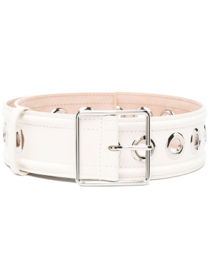 

Eyelet-detail leather belt, Alexander McQueen Eyelet-detail leather belt