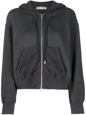 

Zip-up drawstring hoodie, OUR LEGACY Zip-up drawstring hoodie