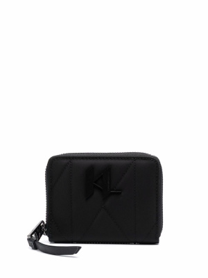 

Logo-plaque zip-up wallet, Karl Lagerfeld Logo-plaque zip-up wallet