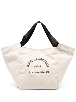 

Logo print tote bag, Karl Lagerfeld Logo print tote bag