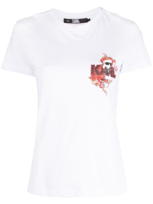 

Ikonik Lny organic cotton T-shirt, Karl Lagerfeld Ikonik Lny organic cotton T-shirt