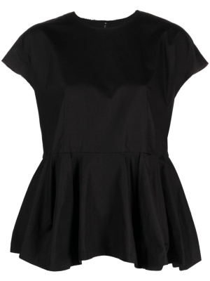 

Peplum-waist cotton blouse, Comme Des Garçons Peplum-waist cotton blouse