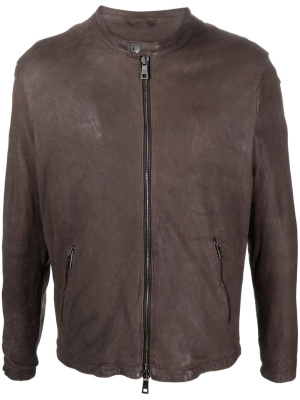 

Zip-up leather jacket, Giorgio Brato Zip-up leather jacket