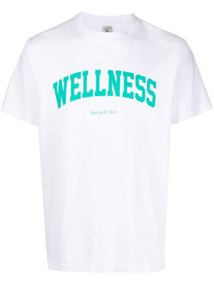 

Ivy slogan-print cotton T-shirt, Sporty & Rich Ivy slogan-print cotton T-shirt
