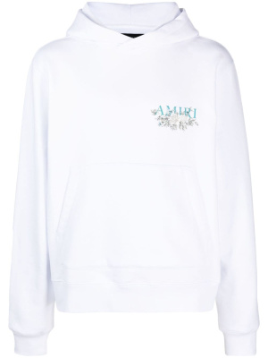 

Logo-print cotton hoodie, AMIRI Logo-print cotton hoodie