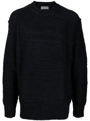 

Crew-neck chunky-knit jumper, Yohji Yamamoto Crew-neck chunky-knit jumper