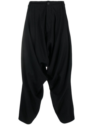 

Wool drop-crotch trousers, Yohji Yamamoto Wool drop-crotch trousers