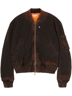 

Diag logo-print bomber jacket, Off-White Diag logo-print bomber jacket