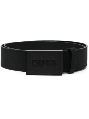 

Logo-plaque leather belt, BOSS Logo-plaque leather belt