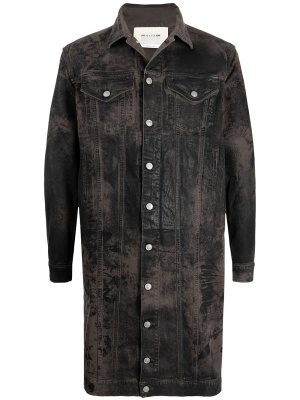 

Button-up long-length denim jacket, 1017 ALYX 9SM Button-up long-length denim jacket