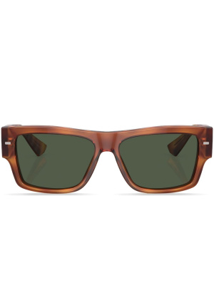 

Tortoiseshell-effect square-frame sunglasses, Dolce & Gabbana Eyewear Tortoiseshell-effect square-frame sunglasses