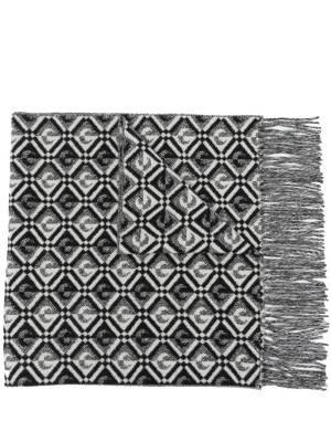 

Monogram fringed scarf, Marine Serre Monogram fringed scarf