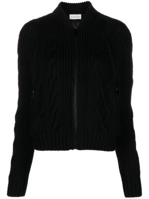 

Padded cable-knit cardigan, Moncler Padded cable-knit cardigan