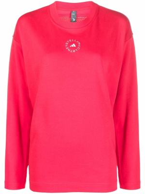 

Logo-print longsleeved sports top, Adidas by Stella McCartney Logo-print longsleeved sports top