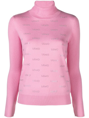 

Logo-detail roll-neck jumper, LIU JO Logo-detail roll-neck jumper