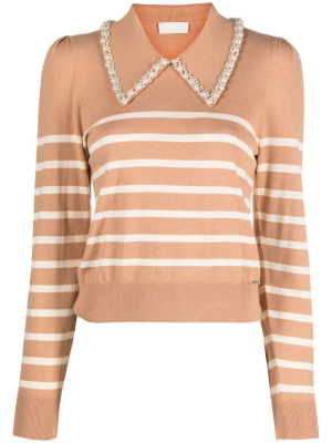 

Striped polo jumper, LIU JO Striped polo jumper