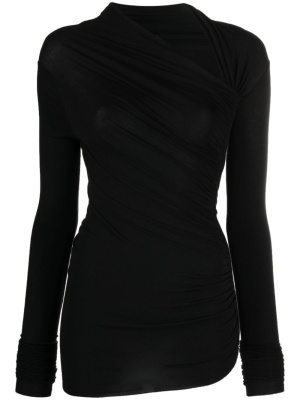 

Elise asymmetric-neck draped top, Rick Owens Lilies Elise asymmetric-neck draped top