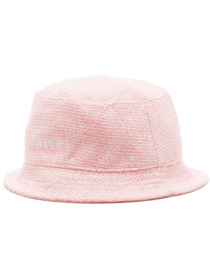 

Tweed embroidered bucket hat, MSGM Tweed embroidered bucket hat