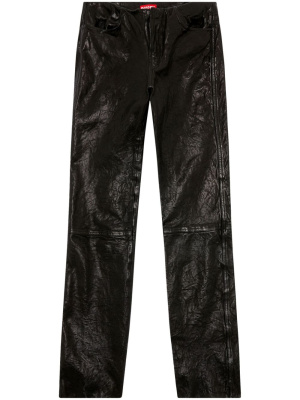 

L-Netra leather straight trousers, Diesel L-Netra leather straight trousers