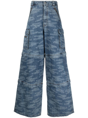 

Transformer logo-print jeans, VETEMENTS Transformer logo-print jeans